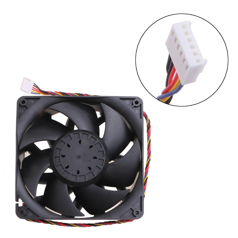 Quạt Tản Nhiệt Công Suất Cao 6 Pin 140x140x38mm 6000rpm FD1438B12U Cho DC 12V 43