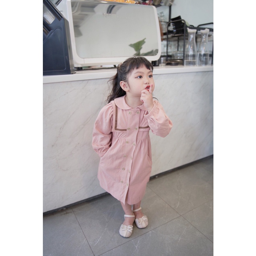 Áo khoác kaki dáng váy cho bé gái 1-5 tuổi ( mã 060503)