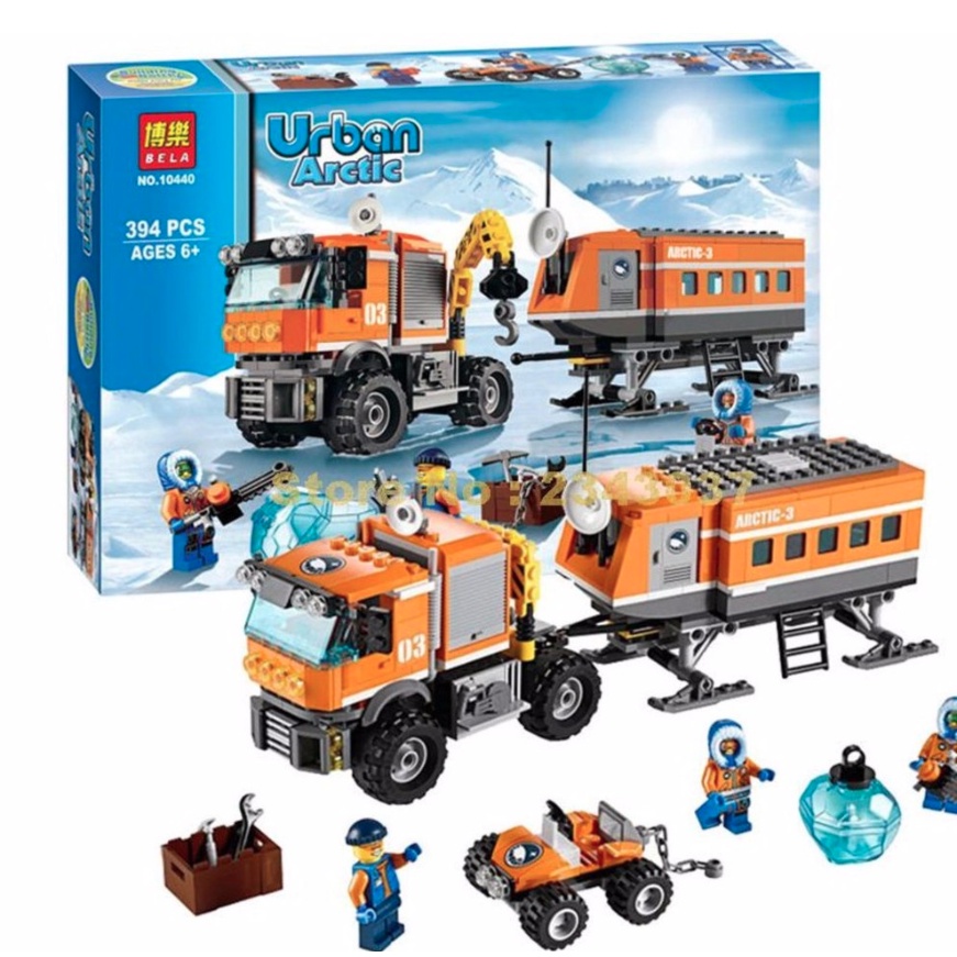 Bộ đồ chơi lego City Urban 10440- Thám hiểm cực bắc 394 khối