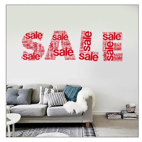 Decal trang triis chữ cái Tiếng Anh SALE