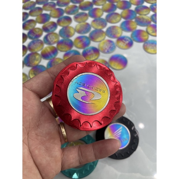 Nắp xăng xe số cnc nhôm và inox mẫu răng cưa