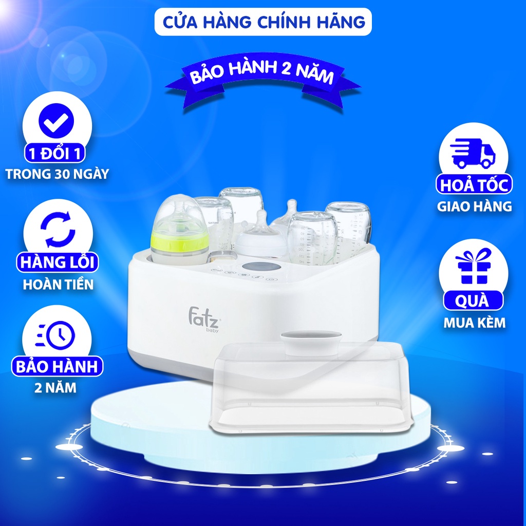 Máy tiệt trùng sấy khô thông minh tích hợp hâm sữa điện tử Fatzbaby CAPTAIN 1 FB4320SJ