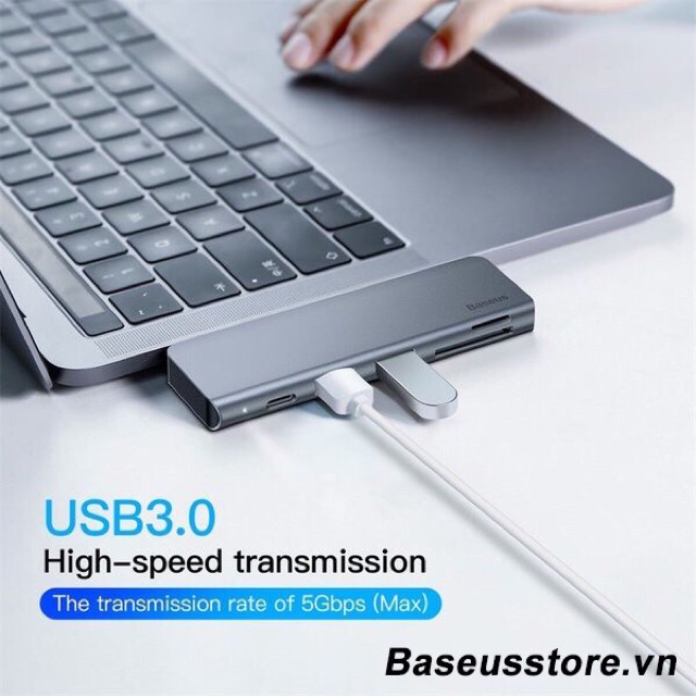 [Mã 1511ELSALE hoàn 7% đơn 300K] Bộ Hub chuyển đổi 5 trong 1 Baseus Harmonica Type C hàng chính hãng | BigBuy360 - bigbuy360.vn