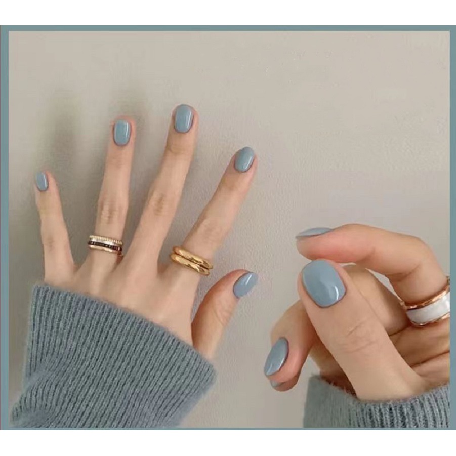 Gel sơn móng tay màu hồng nhạt thời trang trung hoa xinh xắn