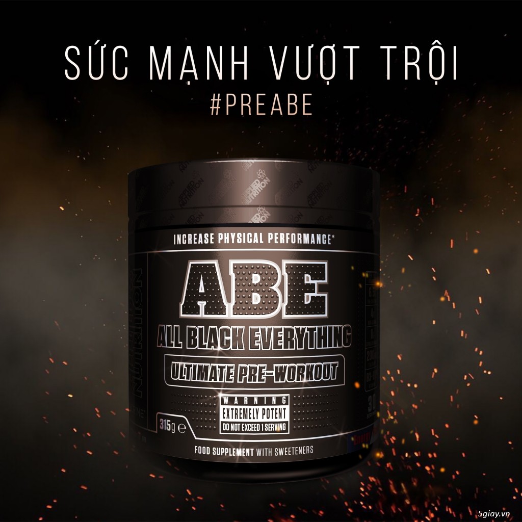 ABE PRE-WORKOUT - TĂNG SỨC MẠNH VỚI TEACRINE (30 LẦN DÙNG