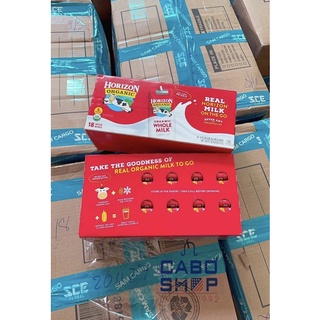Bay air- date 1m 10/23 thùng 18 hộp sữa tươi pha sẵn horizon organic whole milk mỹ