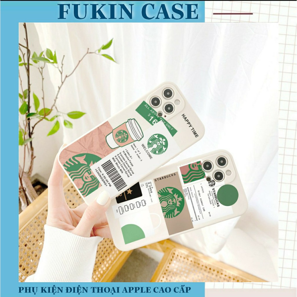 Ốp lưng iphone - ốp iphone Starbucks cạnh vuông 5/5s/6/6plus/6s/6splus/7/7plus/8/8plus/x/xs/11/12/pro/max/plus/promax | BigBuy360 - bigbuy360.vn