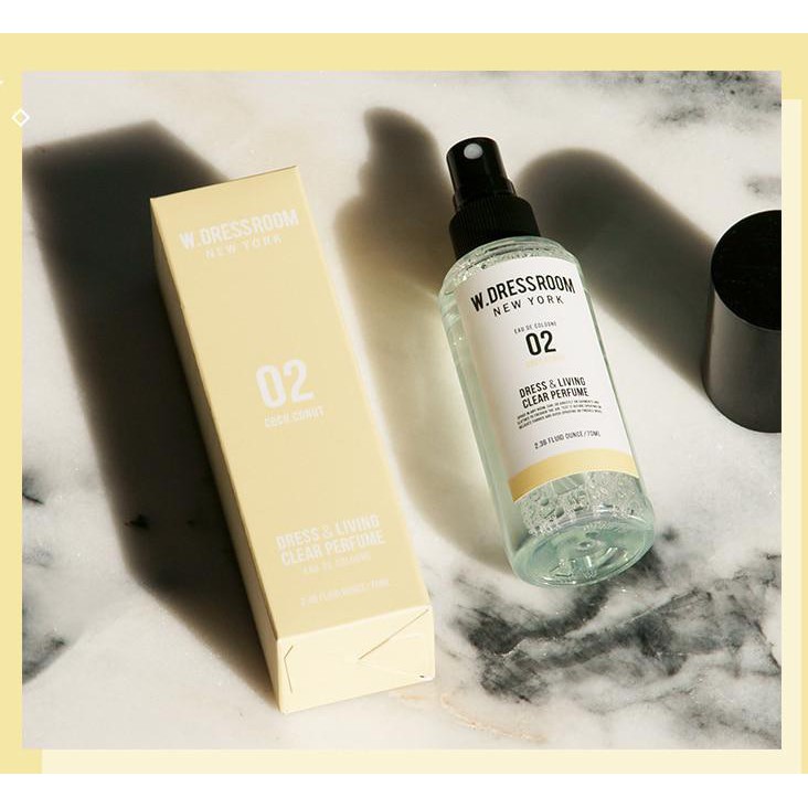 [70/150ml] Xịt thơm W Dressroom Dress & Living Clear Perfume | Thế Giới Skin Care