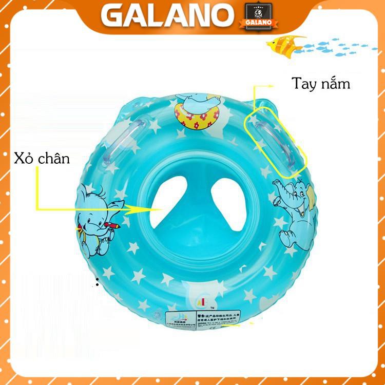 Phao Bơi Cho Bé GALANO Phao Bơi Trẻ Em Xỏ Chân Chống Lật An Toàn Bơi Lội Họa Tiết Voi SS-001266