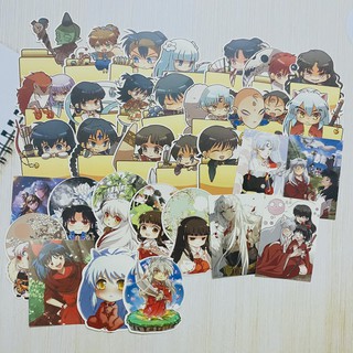 Bộ hình dán - sticker anime Inuyasha Khuyển dạ xoa dán trang trí laptop, máy tính bỏ túi, vali, điện thoại,