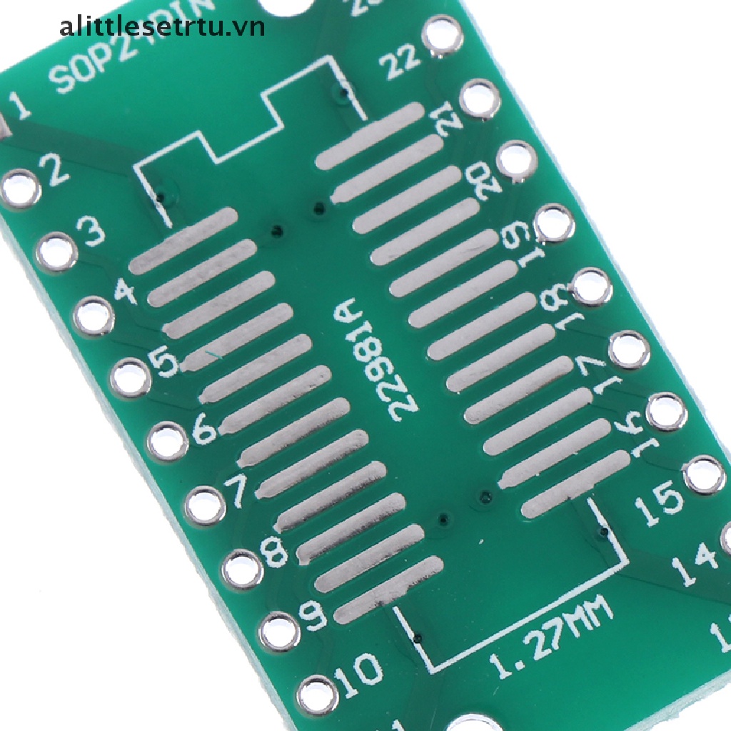 Bộ 35 Bảng Mạch PCB 5 * 7Veue SMT Chuyển Đổi Sang DIP SOP SSOP TSSOP SOT23 8 10 14 16 20