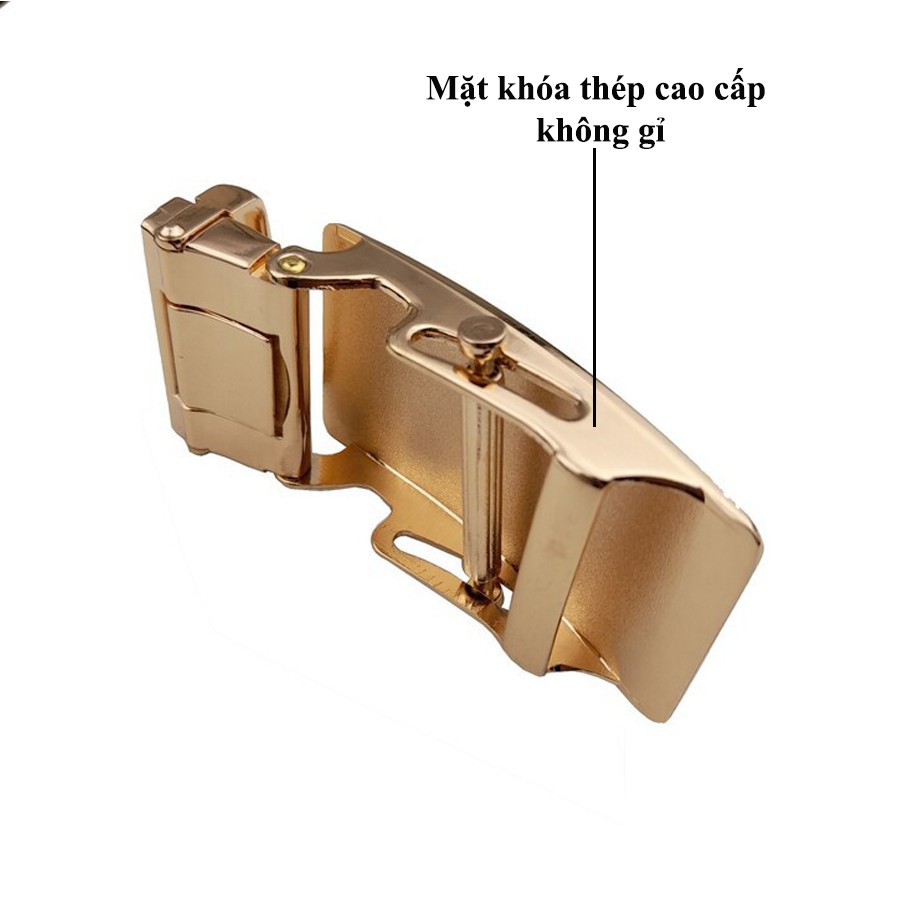 Thắt Lưng Nam Cao Cấp, Dây Nịt Da  Nv01 Khóa Kim Loại Tự động, Bản 3,5cm,  Dùng Cho Mặc Quần Âu Công Sở