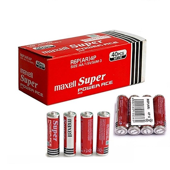 Vỉ 4 Viên Pin 2A Maxel Super Power Ace R6P(AR)