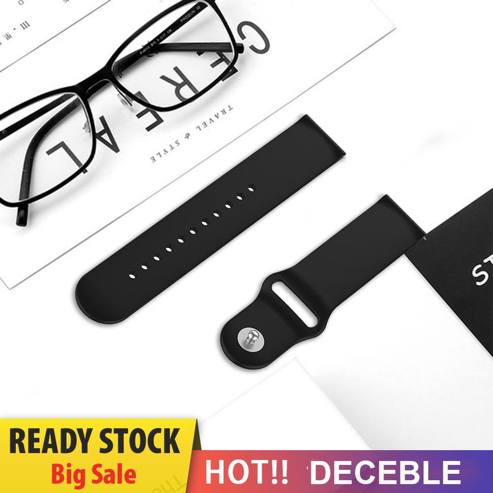 Deceble 18mm Silicone Wrist Strap Watchband Replacement for Huawei Honor B5/S1/FIT