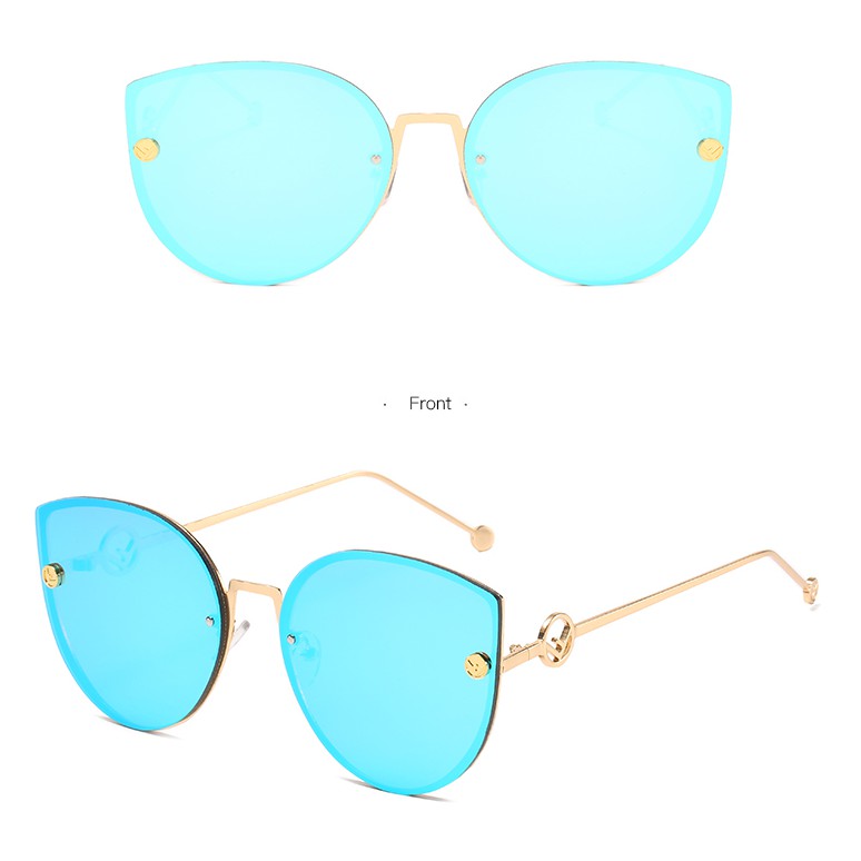 Kính mát mắt mèo gọng kim loại cho nam nữ