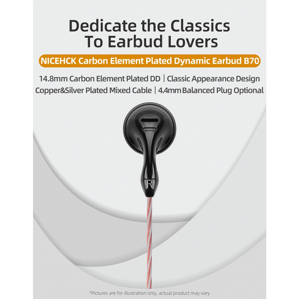 Tai Nghe Nhét Trong B70 3.5/4.4mm IEM HIFI 14.8mm X6 LBBS EB2S