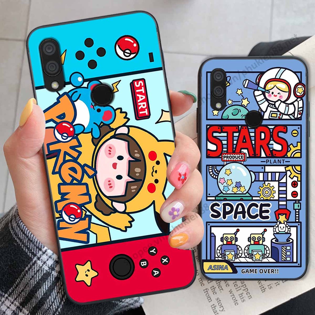 Ốp lưng Xiaomi Redmi 7 hình phi hành gia, roro jump, điện tử dễ thương - Giá rẻ tốt nhất