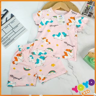 Bộ Quần Áo Cộc Tay thun lạnh coton xuất hàn cho bé