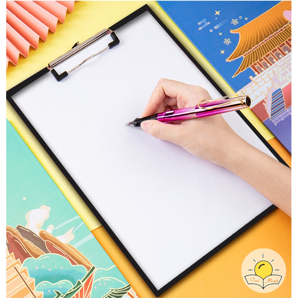 File kẹp tài liệu phi hành gia màu đen nhiều hình ngộ nghĩnh K05- File trình ký