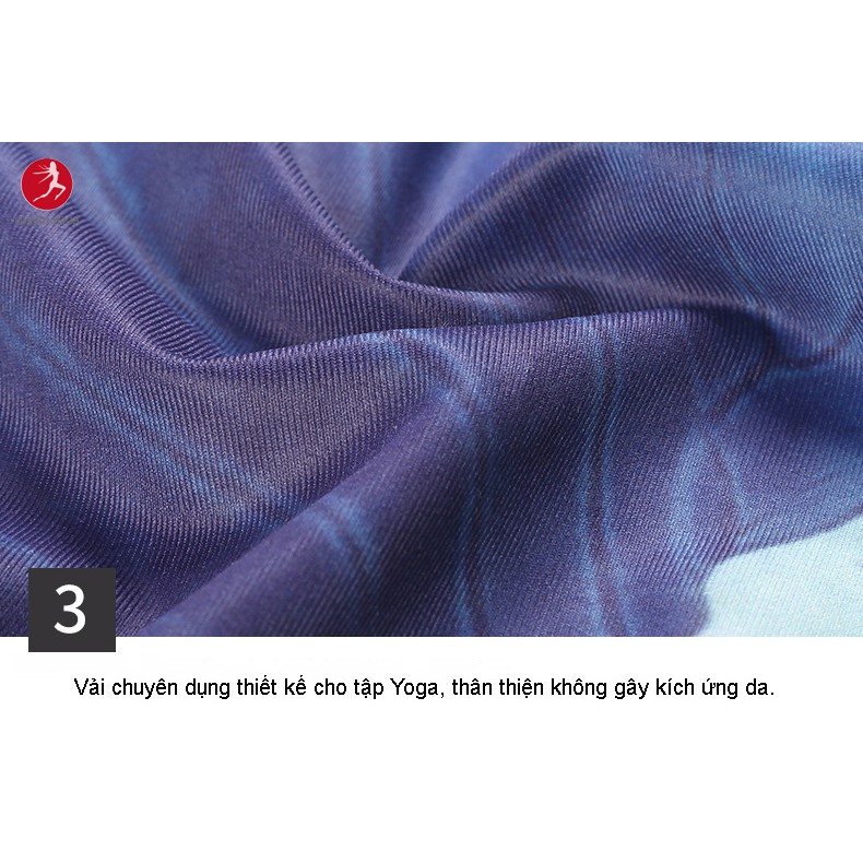 Quần Legging Nữ Tập Yoga In Họa Tiết Hoa Sen YUNGE Cao Cấp Tôn Dáng  KH143