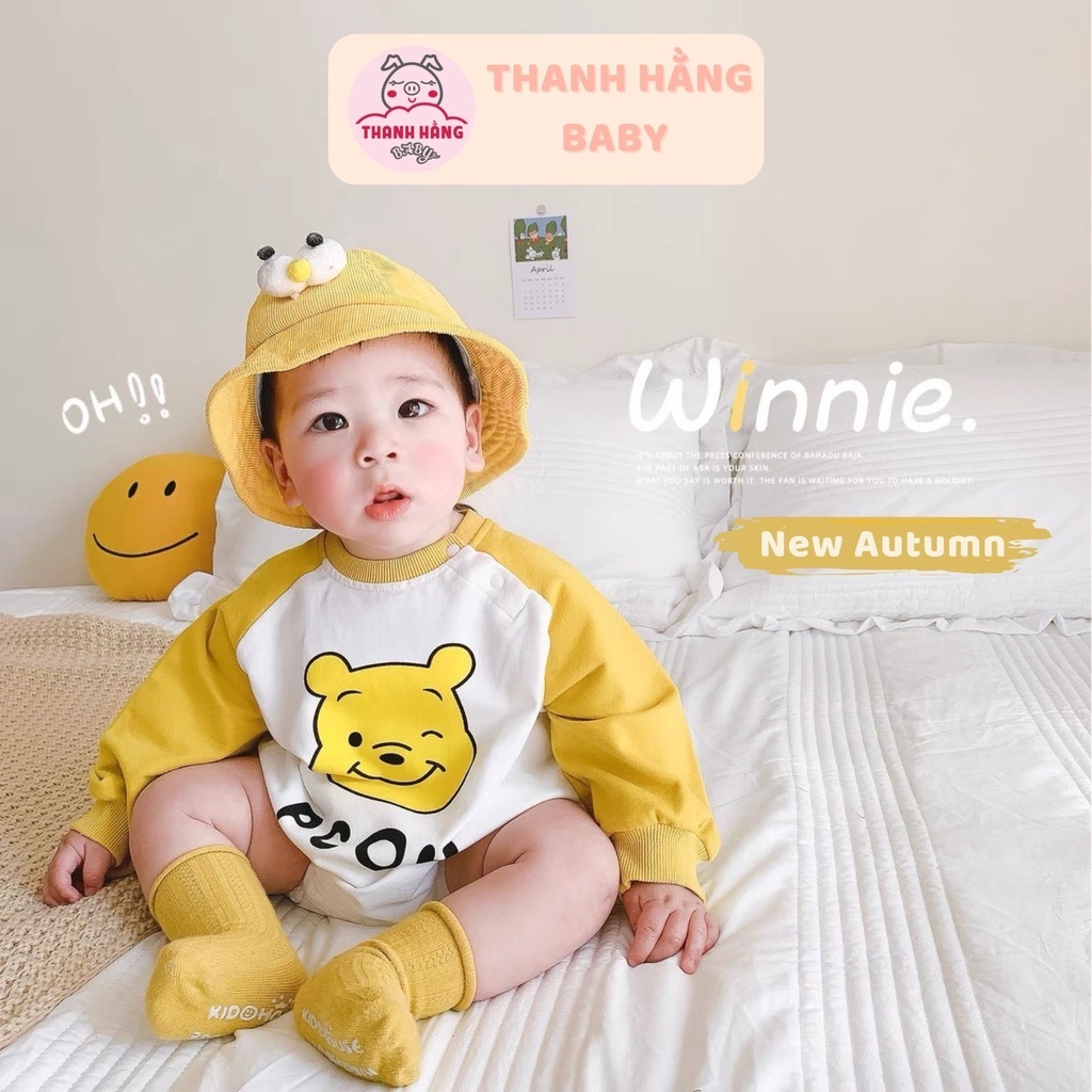 Bodysuit cho dài tay cho bé, body cho bé trai bé gái sơ sinh Thanh hằng baby 5 - 13 kg