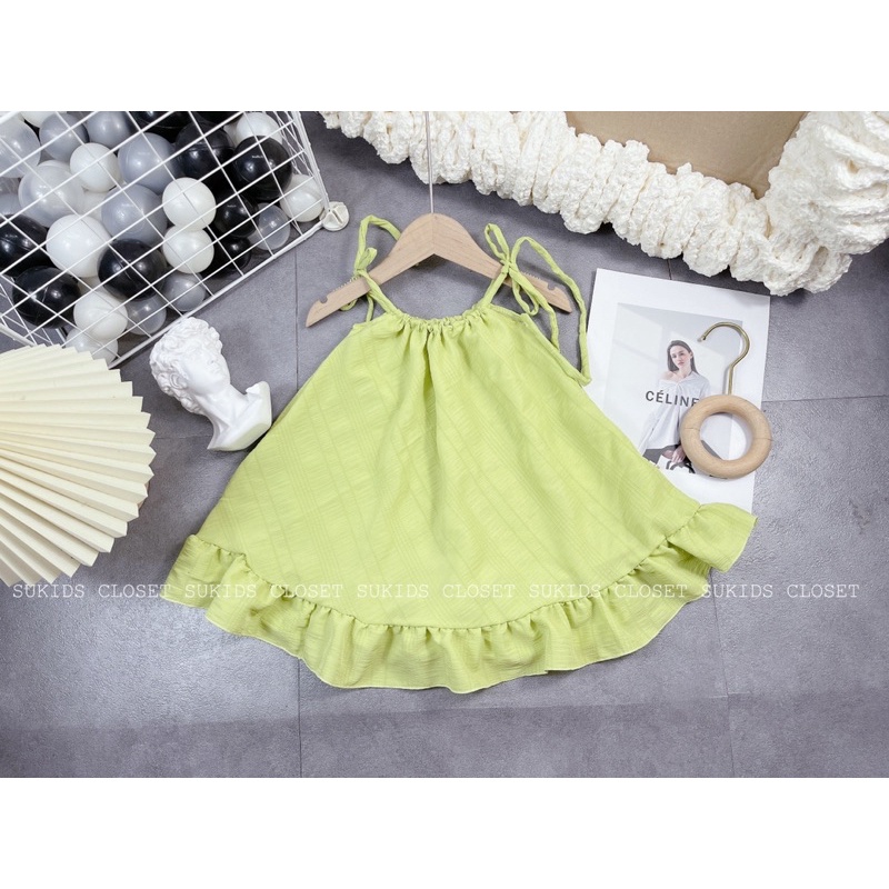 [VÁY BÉ GÁI] Váy maxi xốp Nhật hàng shop cho bé gái