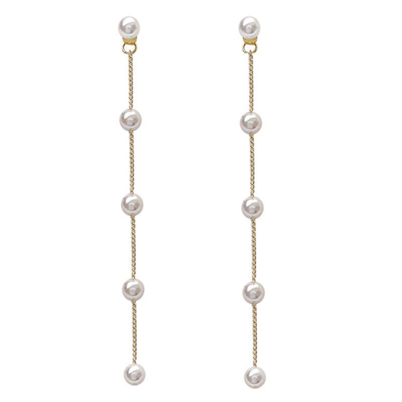 Bông Tai Nữ Hợp Kim Cao Cấp ERASHOP 078091 - Dây Châu Nhỏ Sang Trọng, Tiểu Thư, Phù Hợp Đi Tiệc, Đi Chơi Siêu Rẻ Đẹp