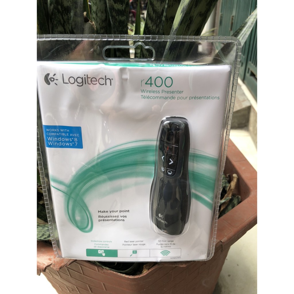 {BÚT TRÌNH CHIẾU}Thiết Bị Trình Chiếu Logitech R400-Bảo hành 6 tháng 1 ĐỔI 1(TẶNG LÓT CHUỘT)