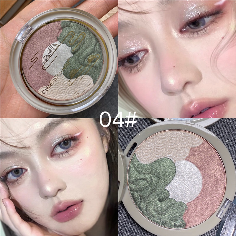 [Hàng mới về] Bảng phấn mắt Colorina Pro-Artist với 4 màu ánh nhũ chống thấm nước lâu trôi | BigBuy360 - bigbuy360.vn