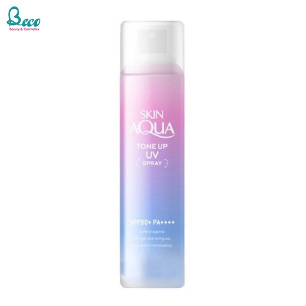 Xịt Chống Nắng Rohto Skin Aqua Tone Up UV Spray SPF50+/PA+++ 70g