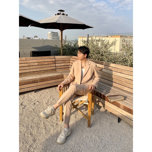 ÁO VEST EDWARD và QUẦN BEIGE by K honista