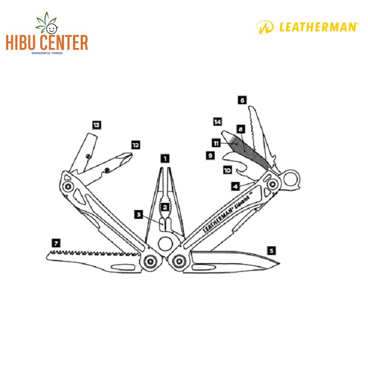 Dụng Cụ Đa Năng LEATHERMAN Sidekick Hàng Chính Hãng