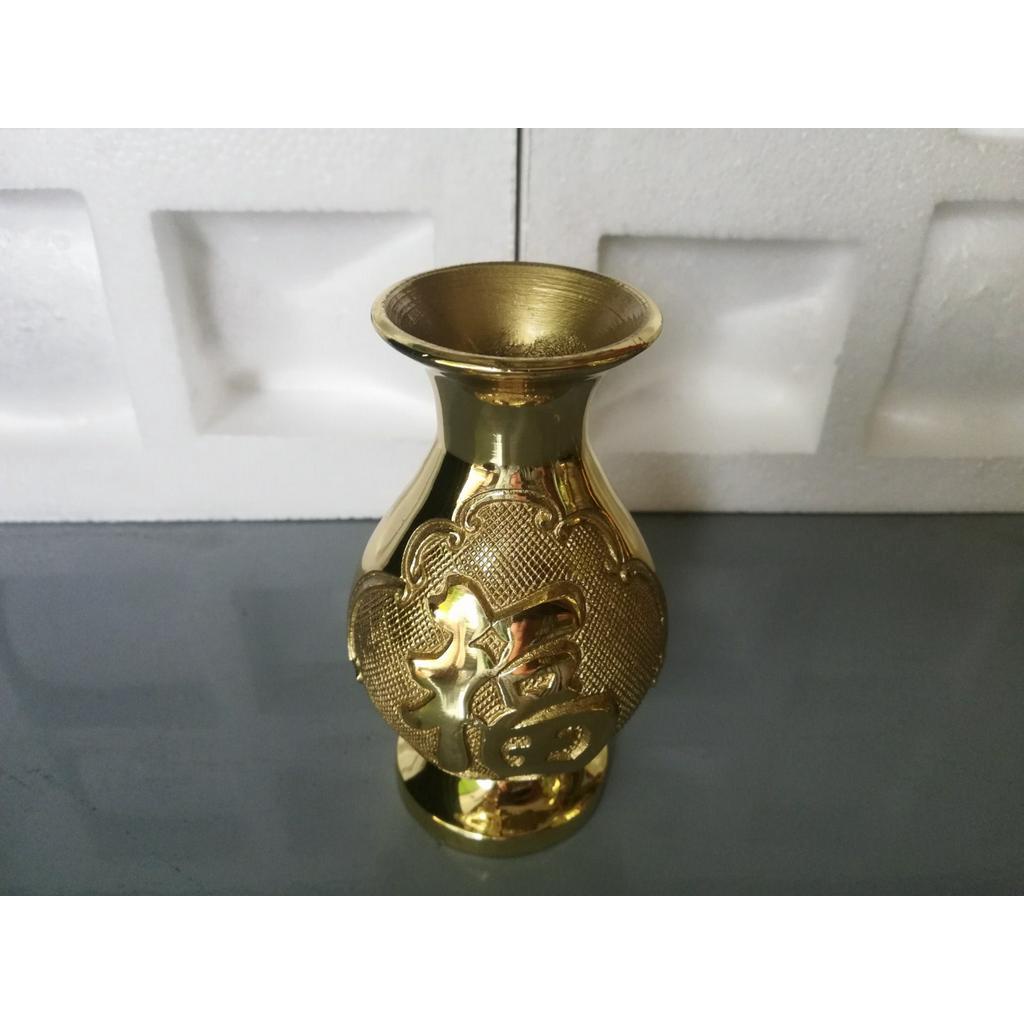 Bình bông nhí bằng đồng cao 12,5cm