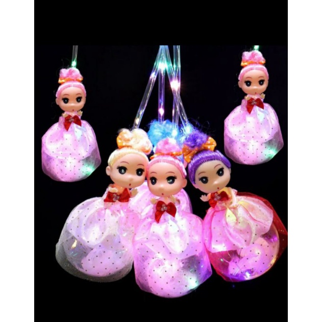 Búp bê đèn lồng chibi dễ thương phát sáng nhiều màu sắc vui trung thu cho bé DLBB00
