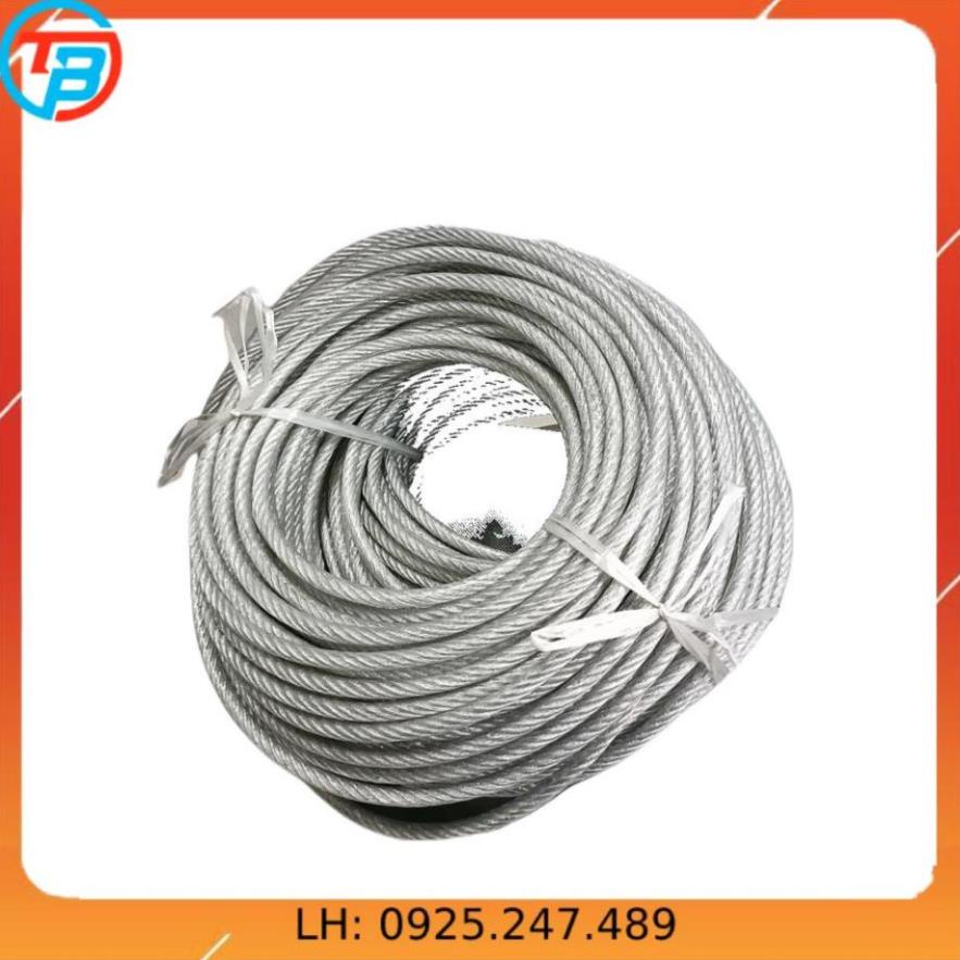 Dây cáp thép bọc nhựa Phi [ 10mm ] dài 1 mét – 1000 mét CÁP THÉP Thái Bình VinàN