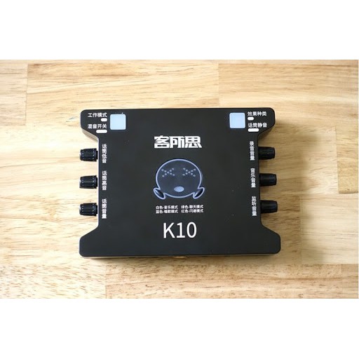 [Mã 77ELSALE hoàn 7% đơn 300K] Combo Sound Card K10 + Micro ALC 280