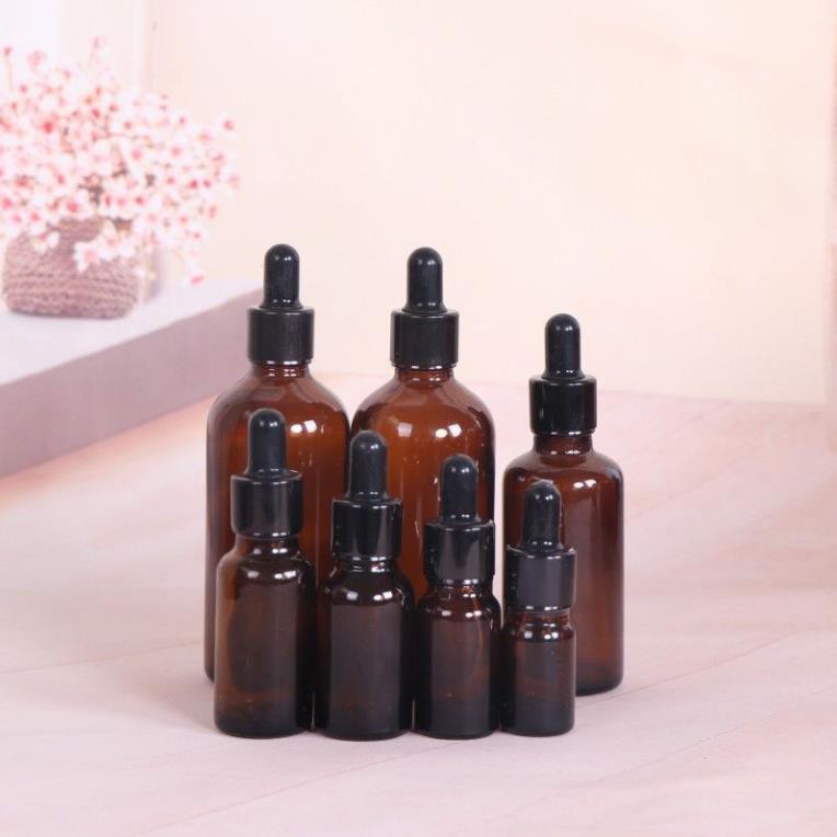 Lọ Chiết Serum ❤ RẺ VÔ ĐỊCH ❤ [50ml] Lọ đựng tinh dầu bóp giọt khoen đen , chai lọ chiết mỹ phẩm , phụ kiện du lịch