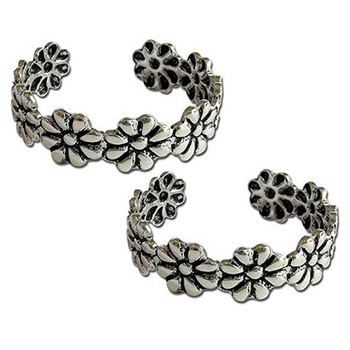 Móc Khóa Chữ BEA Chất Lượng Cao♏Set 2 Nhẫn Đeo Chân Thời Trang Đi Biển Cho Nữ