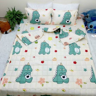 (Xả hàng - Được chọn mẫu) Bộ Ga Gối Poly Cotton cho bé yêu loại đẹp bo chun đủ kích thước + vỏ gối ôm
