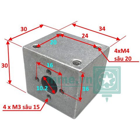 Giá Bắt Đai Ốc Vít Me T8, T10