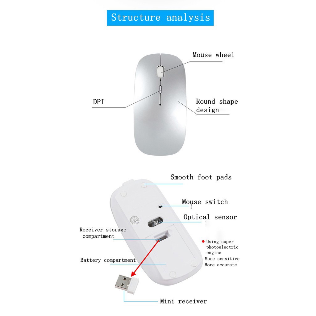 Chuột Bluetooth ko dây Tương Thích Với Táo laptop táo/tablet táo/Mobile phone Và Chuột Máy Tính