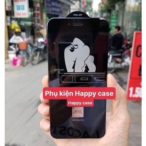 (KÈM GIẤY LAU) Kính Cường Lực KingKong Bóng Full Màn Cho Các Dòng IPhone 6/6PLUS/7/8/7PLUS/X/R/XSMAX/11PROMAX/12PROMAX