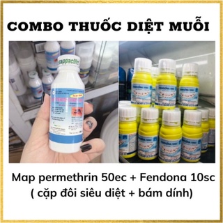 Bộ đôi sản phẩm diệt muỗi, côn trùng - MAP PERMETHRIN 50EC (100ml) + FENDONA 10SC (50ml)