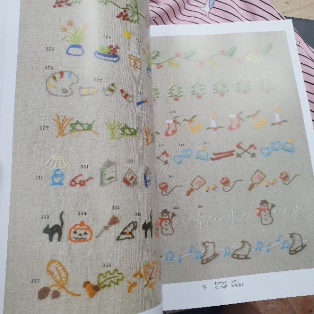 Tài liệu thêu 500 chi tiết động vật và cây cỏ nhỏ xinh