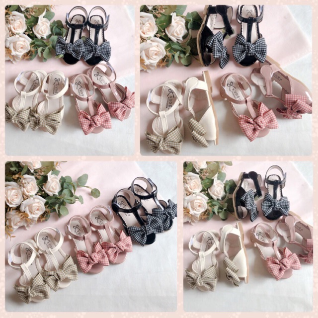GIÀY SANDAL NƠ CARO (chat với shop để đc tư vấn về size )