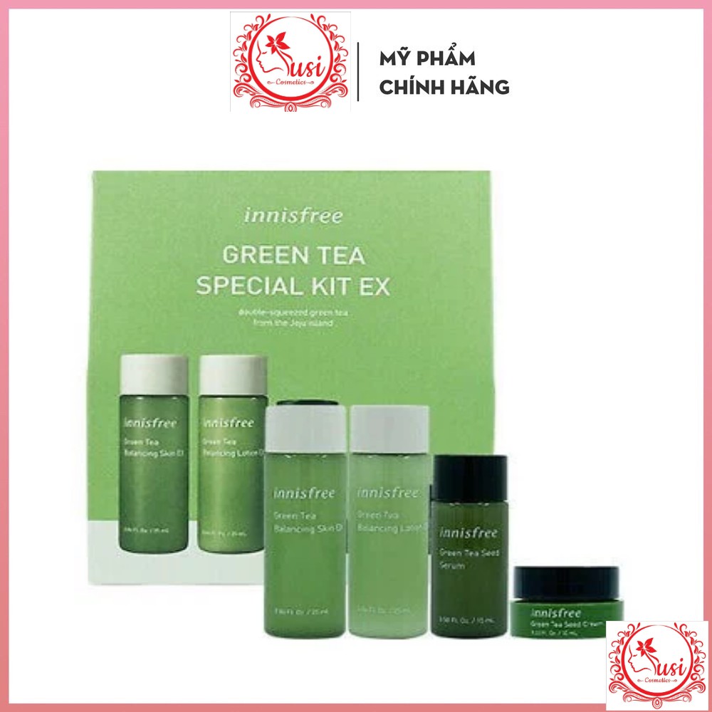 (Mẫu mới) Kit trà 4 món Innisfree Green Tea Special Kit Ex (4 món)