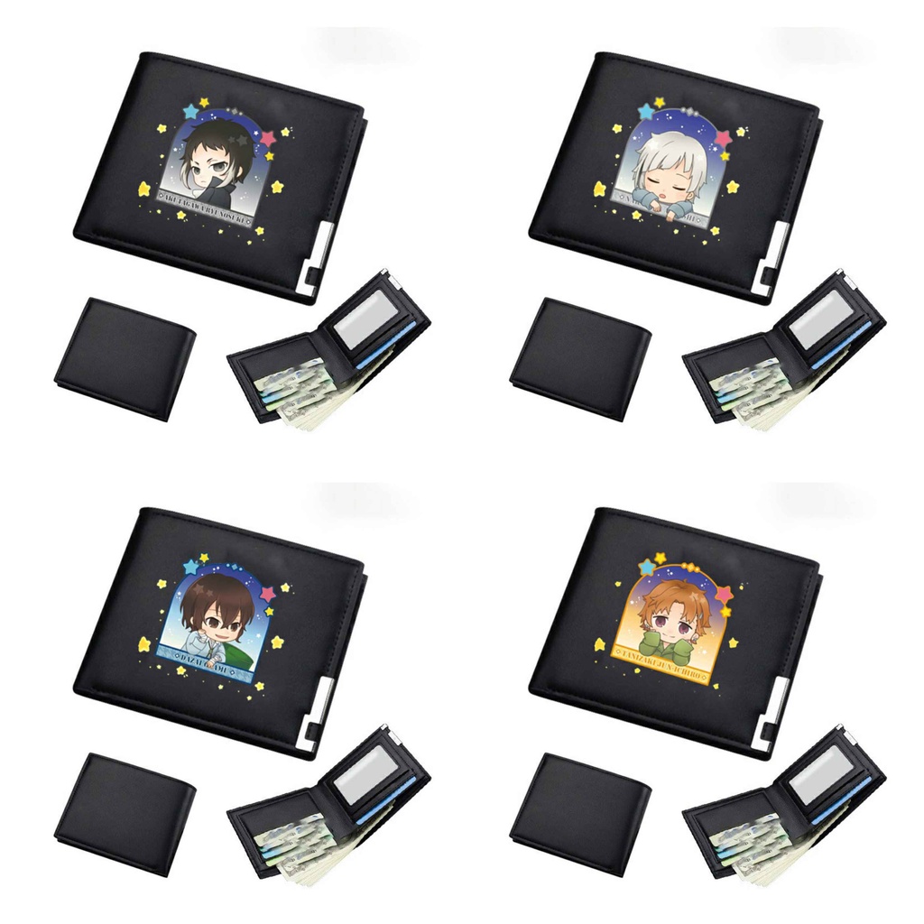 Ví da cầm tay nam nữ IN HÌNH anime chibI BUNGOU STRAY DOGS xinh xắn thời trang
