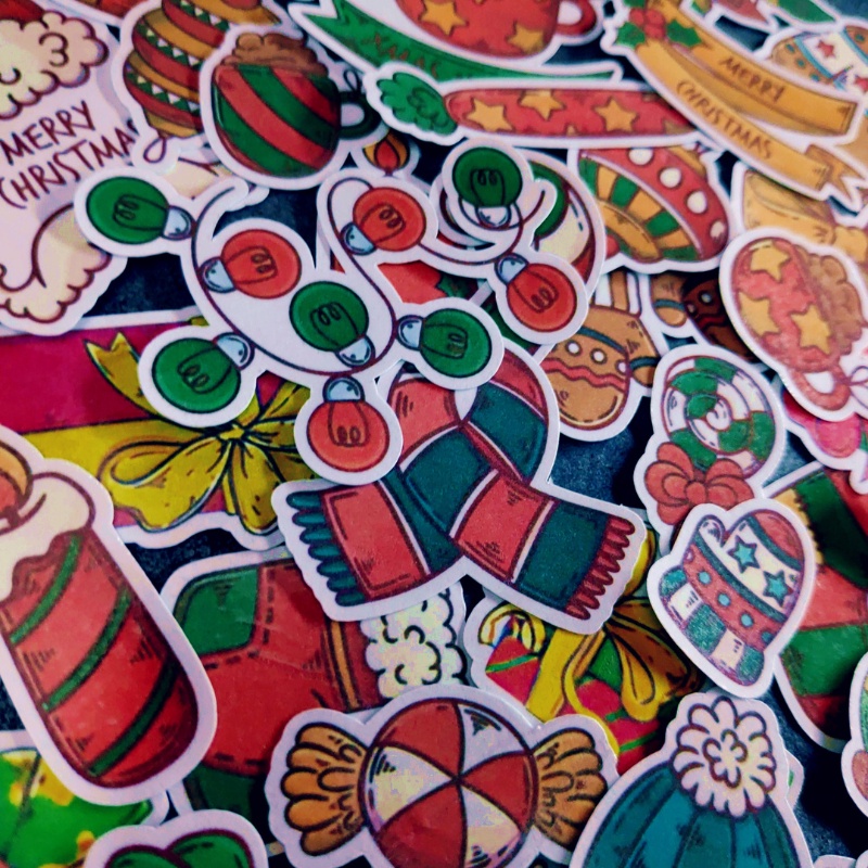 Set 30 hình dán sticker Noel dễ thương
