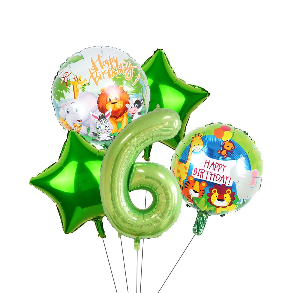 Bộ Bong Bóng Lá Nhôm Hình Động Vật Số 0-9 18 / 40 Inch Trang Trí Sinh Nhật / Tiệc Sinh Nhật Cho Bé