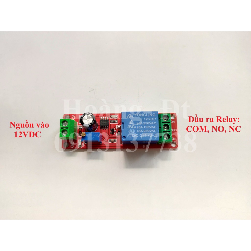 Module tạo trễ đỏ (dùng IC NE555)